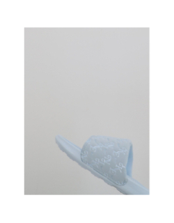 Claquettes victori one slide print bleu femme - Nike