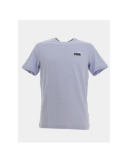 T-shirt essential color petit logo lila violet homme - Puma