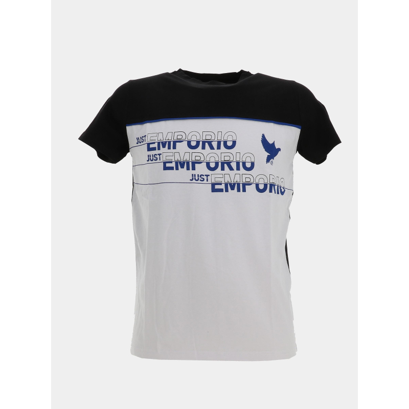 T-shirt à manches courtes merkim noir homme - Just Emporio