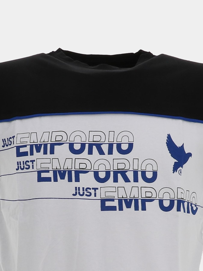 T-shirt à manches courtes merkim noir homme - Just Emporio