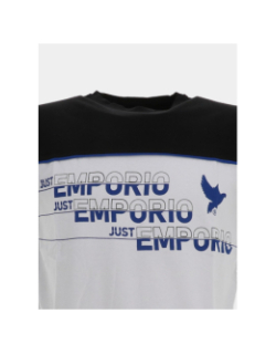 T-shirt à manches courtes merkim noir homme - Just Emporio