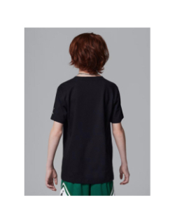 T-shirt manches courtes à logo brodé noir enfant - Jordan