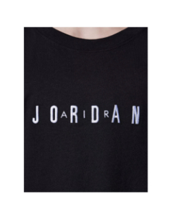T-shirt manches courtes à logo brodé noir enfant - Jordan