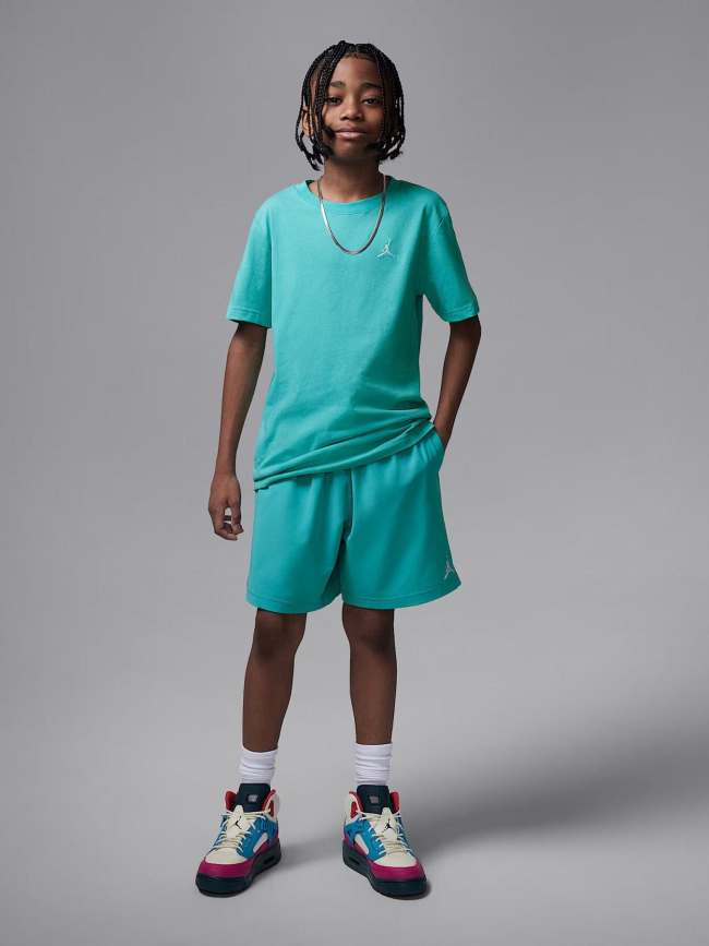 T-shirt à manches courtes jumpman air turquoise enfant - Jordan