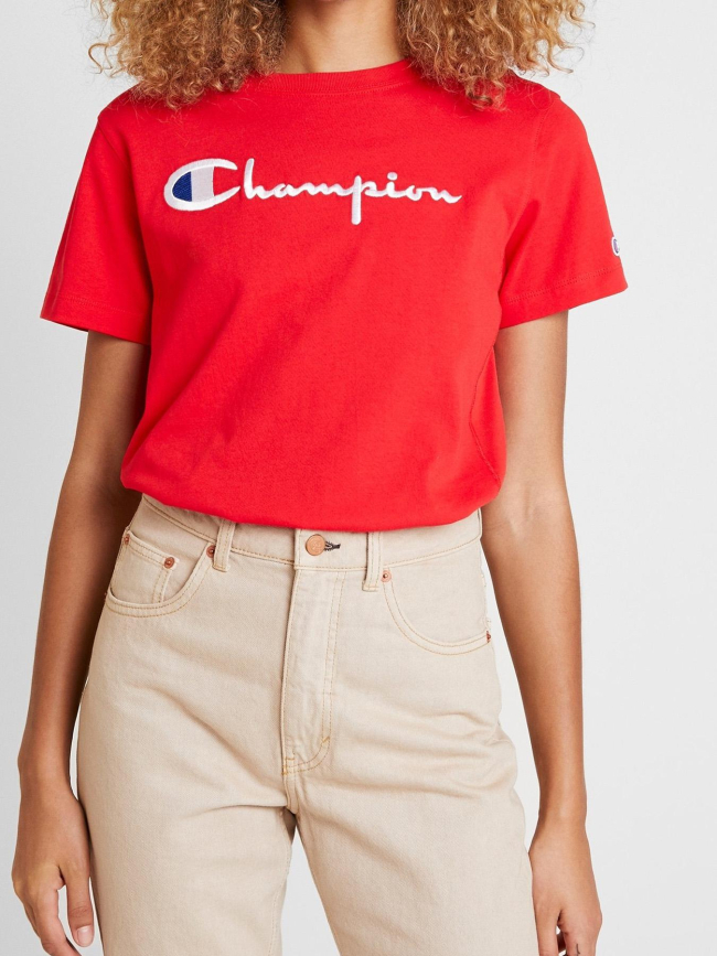 T-shirt à manches courtes crewneck rouge enfant - Champion