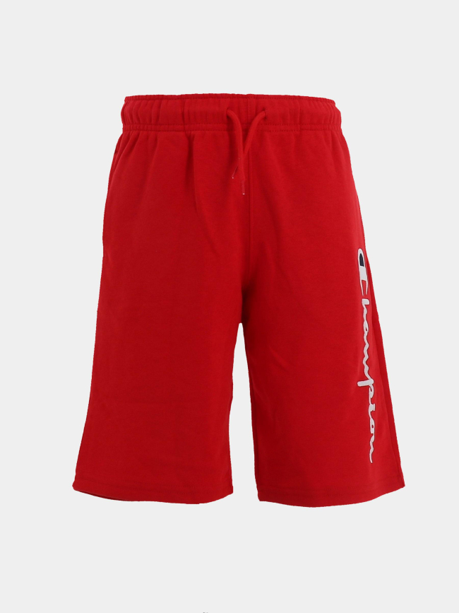 Bermuda à logo vertical brodé rouge enfant - Champion