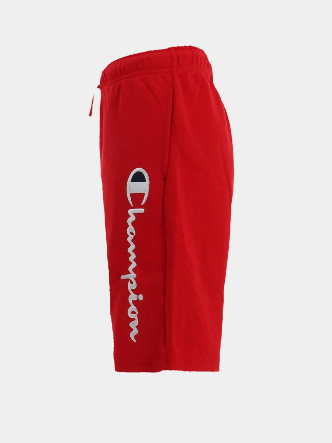 Bermuda à logo vertical brodé rouge enfant - Champion