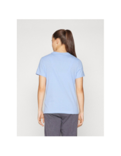 T-shirt logo brodé uni bleu femme - Champion