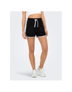 Short de sport fena noir blanc femme - Only Play