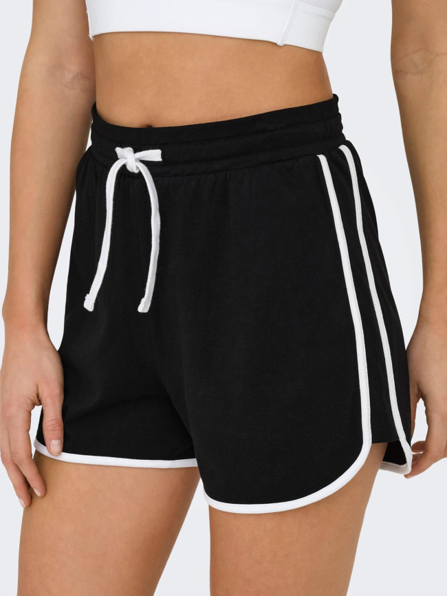 Short de sport fena noir blanc femme - Only Play