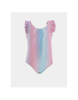Maillot de bain 1 pièce ninon sirène rose fille - Lagon Bleu