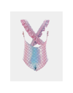 Maillot de bain 1 pièce ninon sirène rose fille - Lagon Bleu