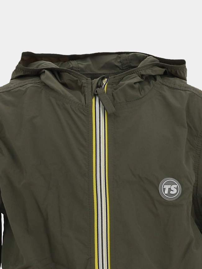 Coupe vent déperlant b-horten kaki garçon - Teddy Smith