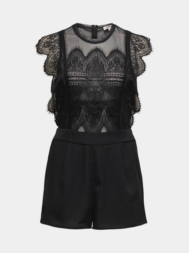 Combishort dentelle eduna noir femme - Only