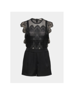 Combishort dentelle eduna noir femme - Only