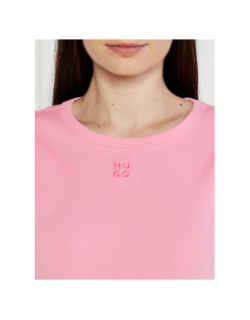 T-shirt uni deloris bright rose femme - Hugo