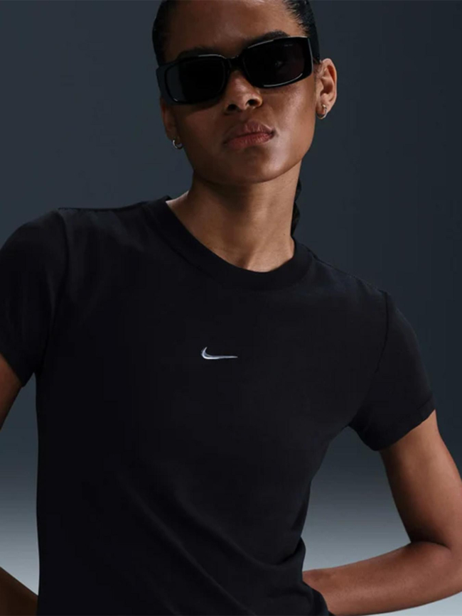T-shirt crop nsw chill noir femme - Nike