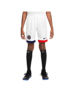 Short de foot replica psg stadium exterieur 24/25 blanc enfant - Nike