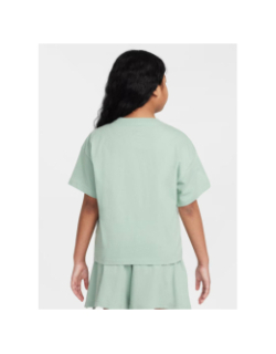 T-shirt boxy essential steam vert fille - Nike
