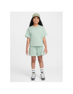 T-shirt boxy essential steam vert fille - Nike