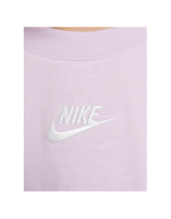 T-shirt crop nsw logo brodé violet fille - Nike
