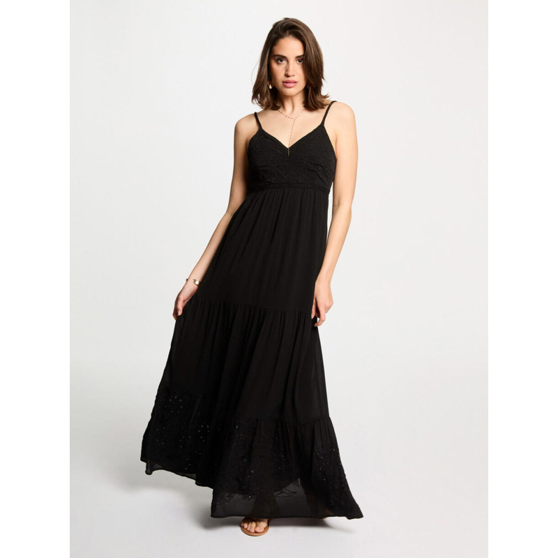 Robe longue roubi noir femme - Morgan