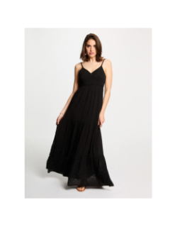 Robe longue roubi noir femme - Morgan