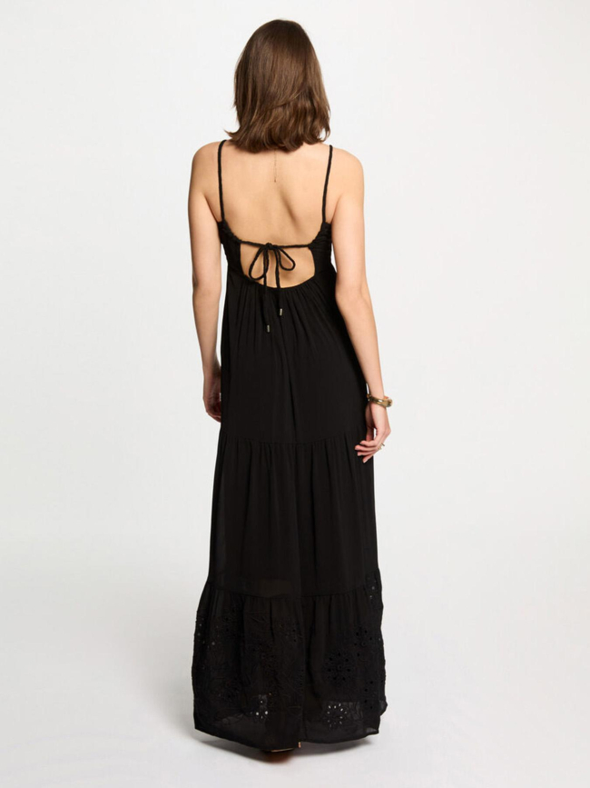 Robe longue roubi noir femme - Morgan