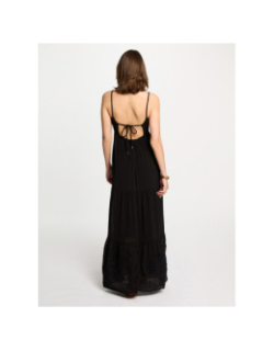 Robe longue roubi noir femme - Morgan