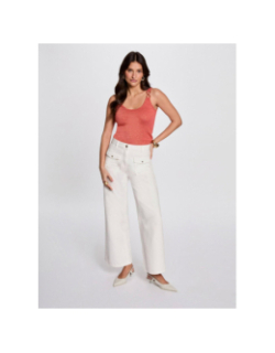 Débardeur pailleté didoni orange femme - Morgan