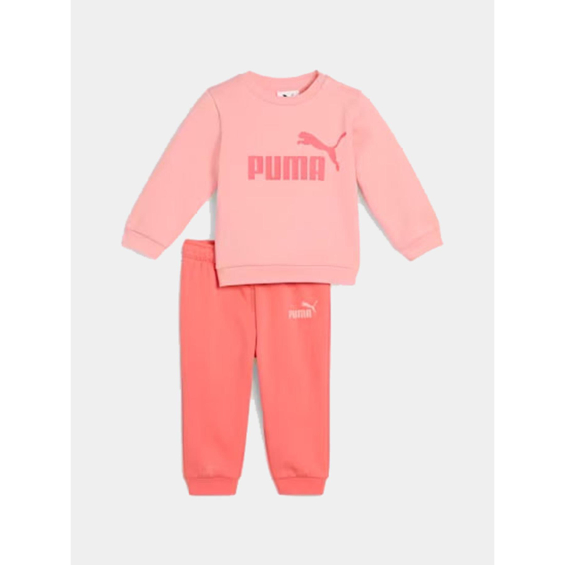 Ensemble sweat et jogging minicats rose bébé - Puma