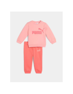 Ensemble sweat et jogging minicats rose bébé - Puma