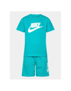 Ensemble t-shirt et short club turquoise enfant - Nike