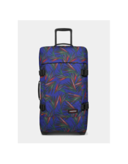 Valise à roulettes tranverz m à motif feuillage bleu marine - Eastpak