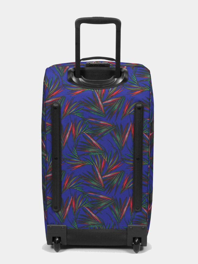 Valise à roulettes tranverz m à motif feuillage bleu marine - Eastpak