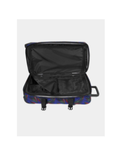 Valise à roulettes tranverz m à motif feuillage bleu marine - Eastpak