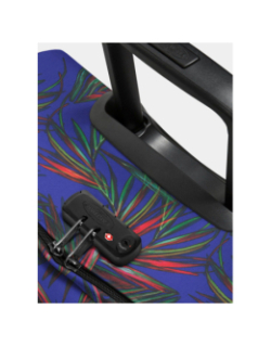 Valise à roulettes tranverz m à motif feuillage bleu marine - Eastpak