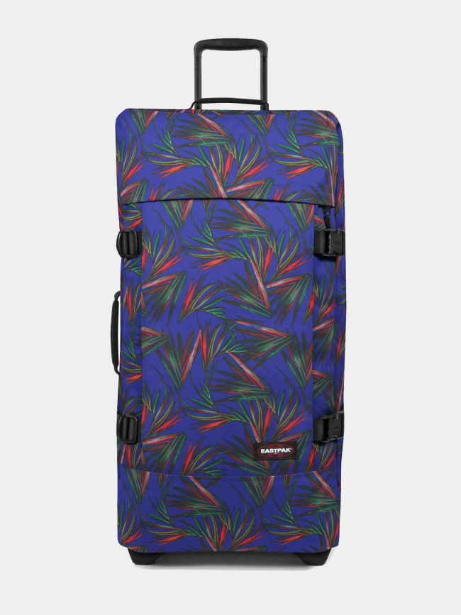 Valise à roulettes tanverz l à motif feuillage bleu marine - Eastpak