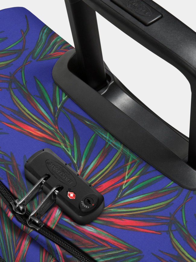 Valise à roulettes tanverz l à motif feuillage bleu marine - Eastpak