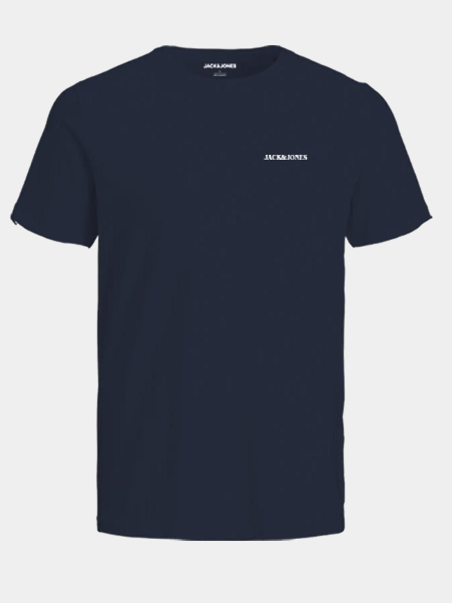 T-shirt waves bleu marine homme - Jack & Jones