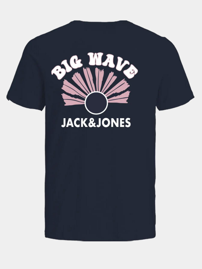 T-shirt waves bleu marine homme - Jack & Jones
