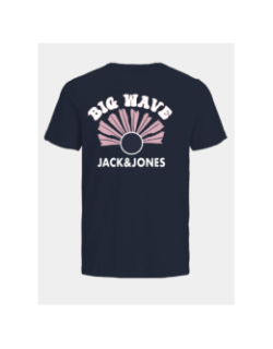 T-shirt waves bleu marine homme - Jack & Jones