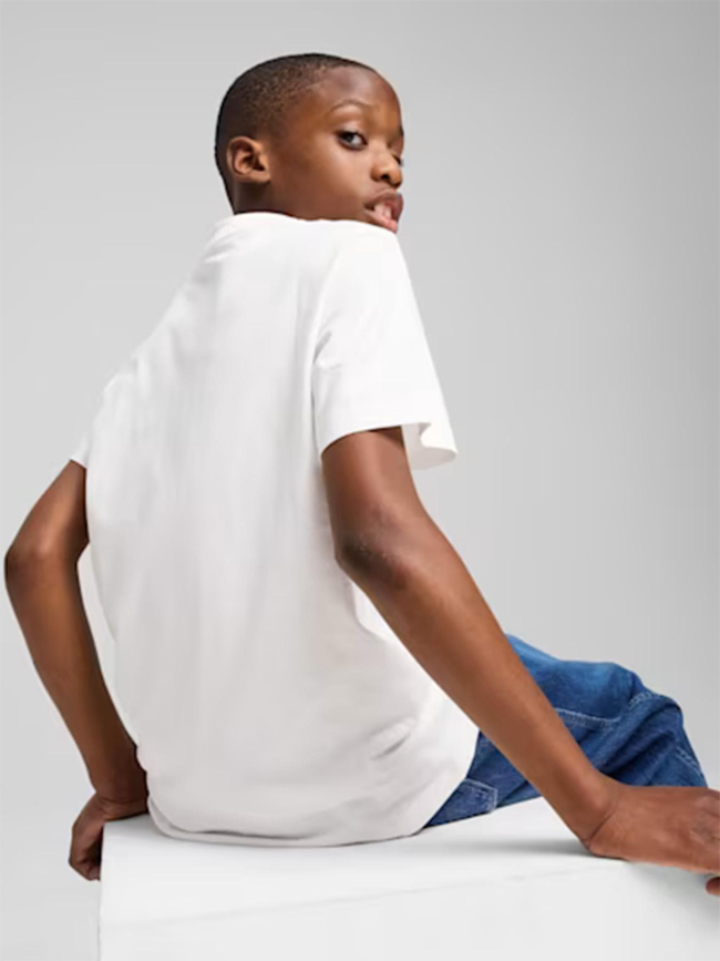 T-shirt à logo n° 1 coloré essentials blanc enfant - Puma