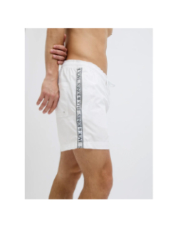 Short de bain maui swim tape blanc homme - Jack & Jones