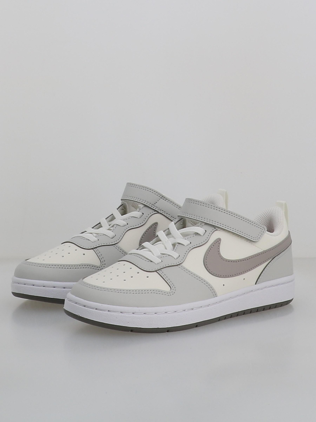 Baskets court borough recraft ps gris blanc enfant - Nike