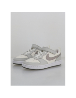Baskets court borough recraft ps gris blanc enfant - Nike