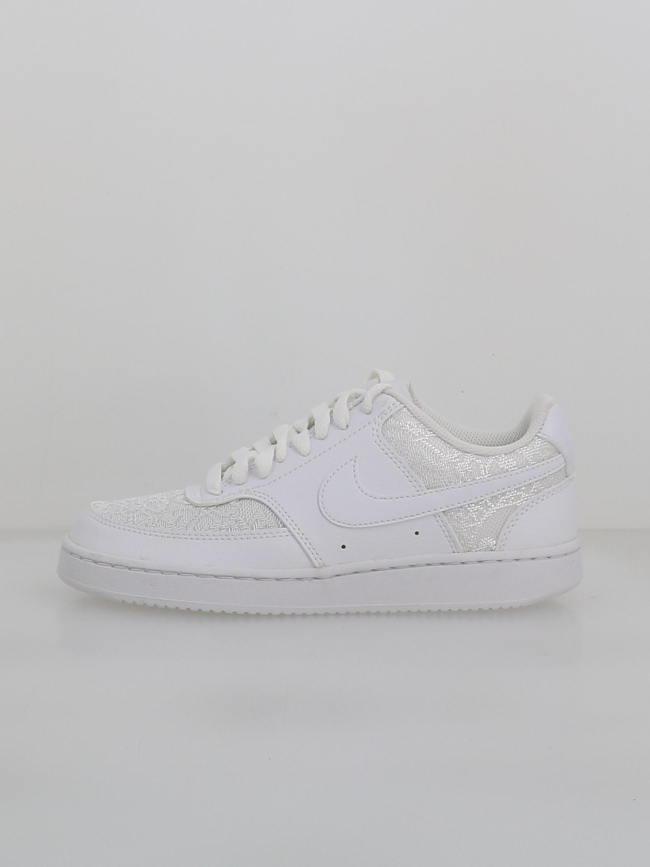 Baskets court vision effet dentelle blanc femme - Nike