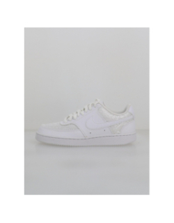 Baskets court vision effet dentelle blanc femme - Nike