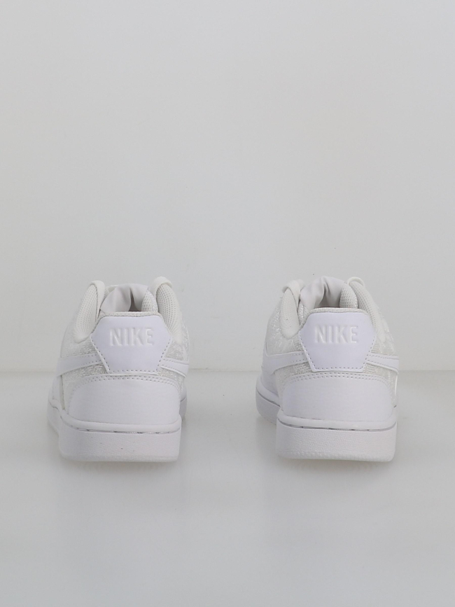 Baskets court vision effet dentelle blanc femme - Nike