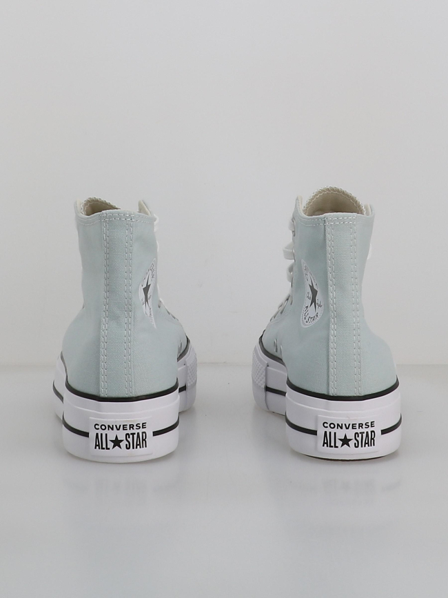 Converse chuck taylor all star lift plateforme gris clair femme